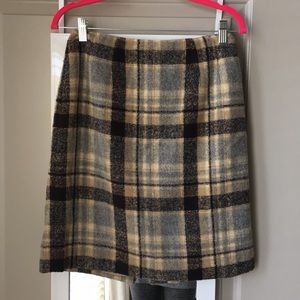 Talbots Wool Plaid Skirt